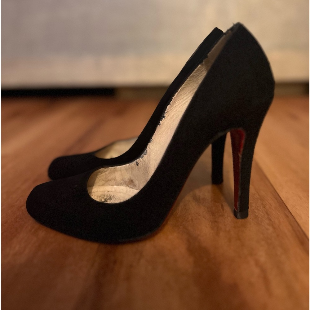 Christian Louboutin Suede Black Pumps size 36 size 6